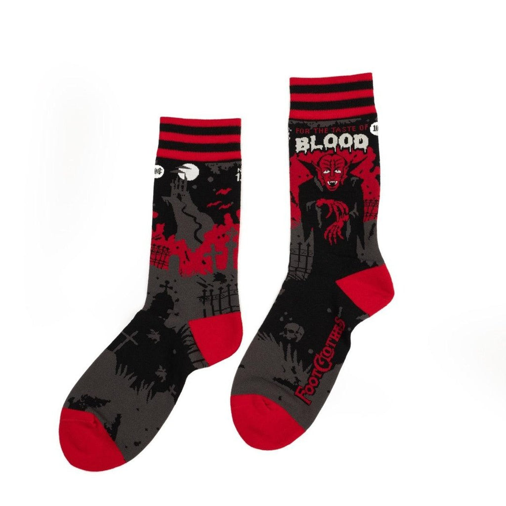 Dracula's Bloodlust Crew Socks - ResirWrecked Costumes