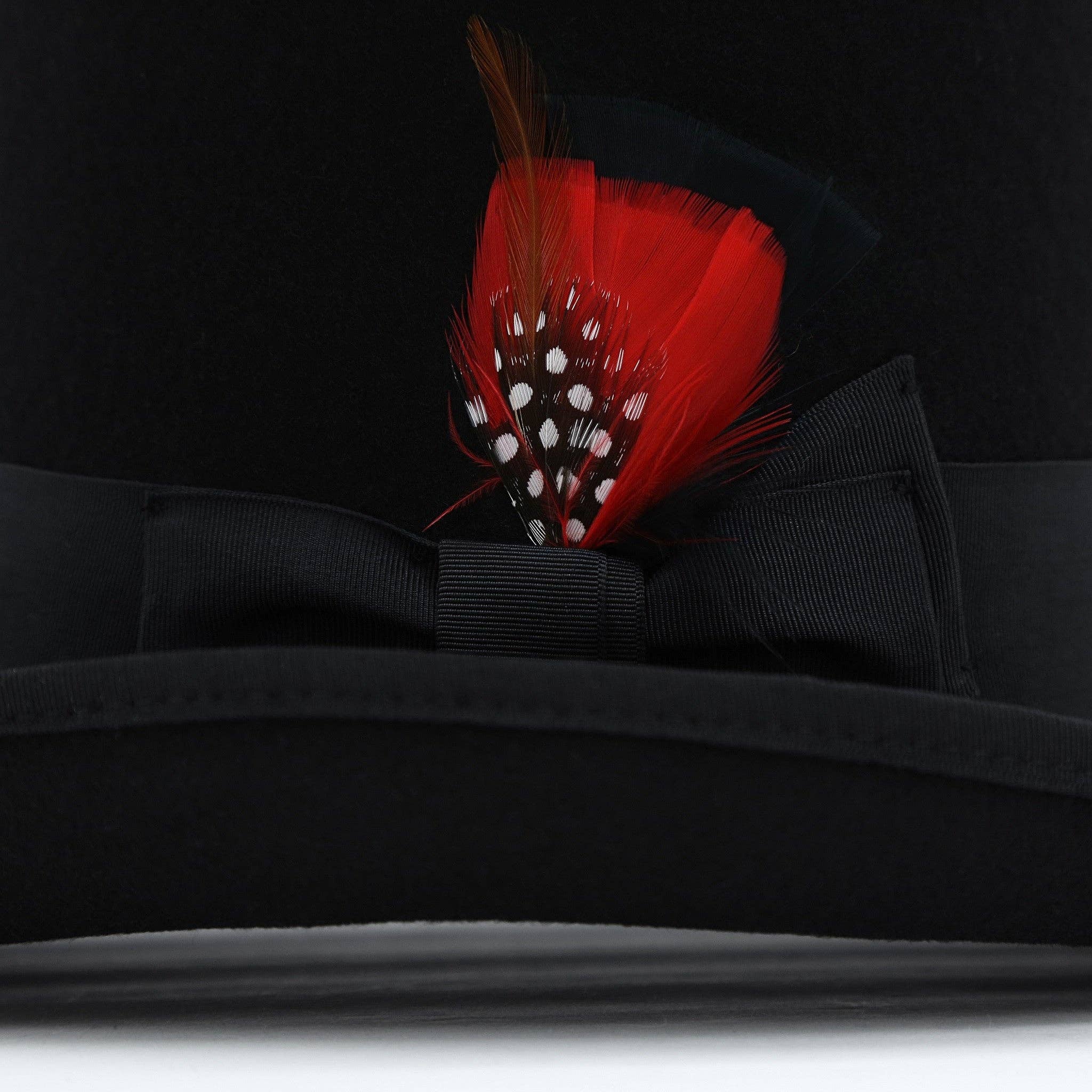 Black Wool Felt Victorian Top hat - ResirWrecked Costumes