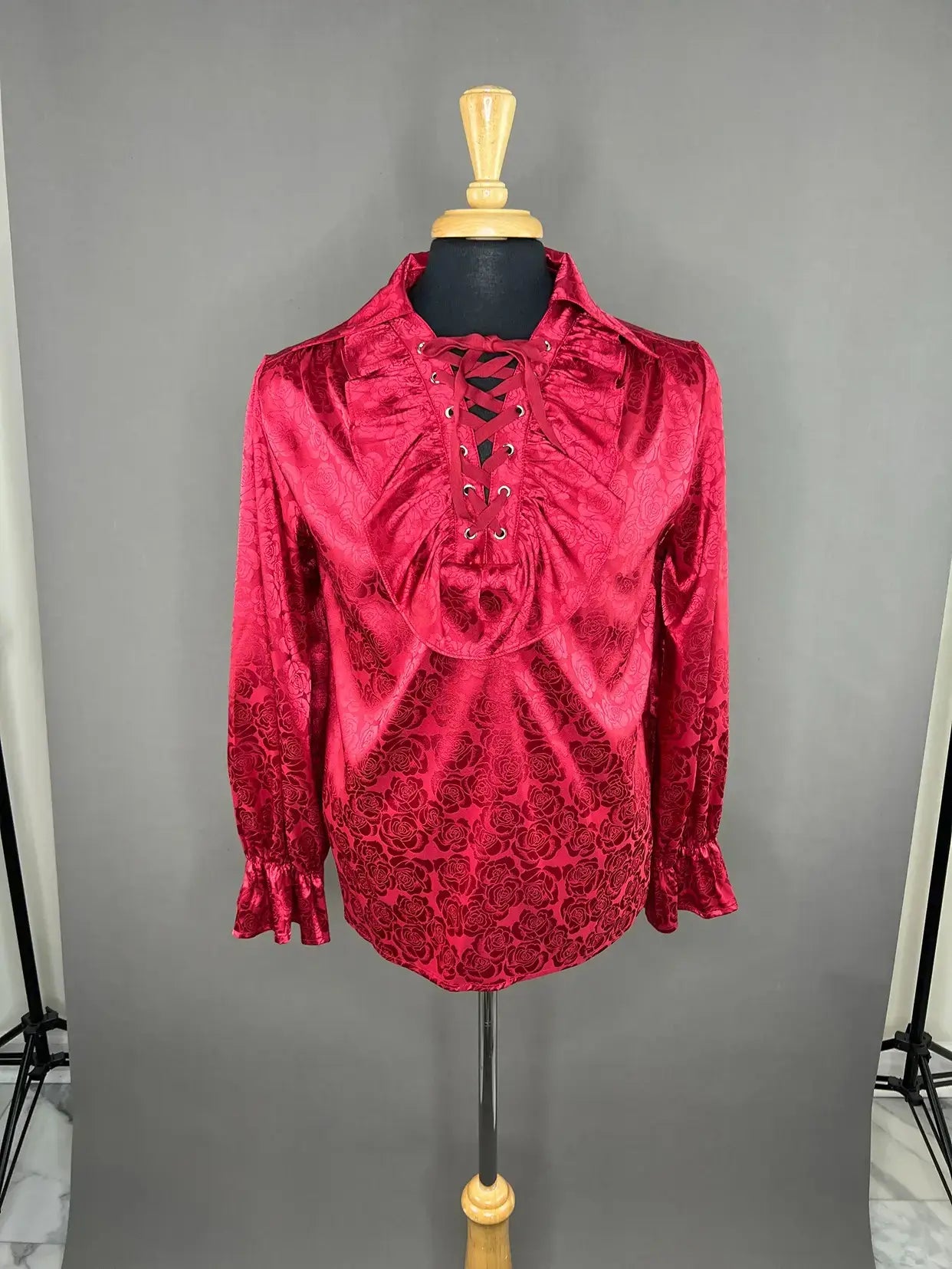 Gothic Pirate Shirt Red unisex