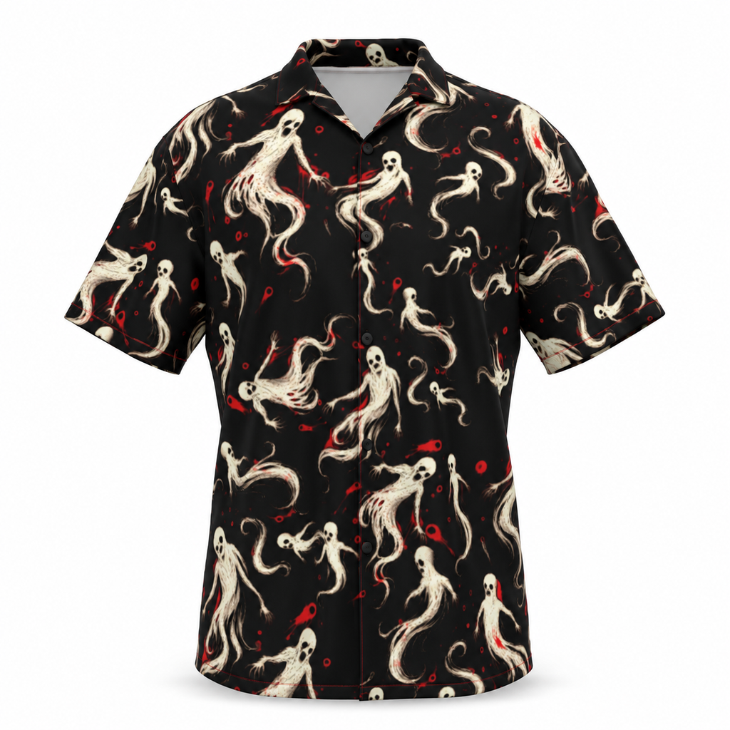 Ghouls 2026 Skelly Shirt ghost mannequin product photo