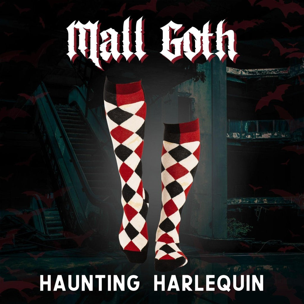 Haunting Harlequin Knee High Socks - ResirWrecked Costumes