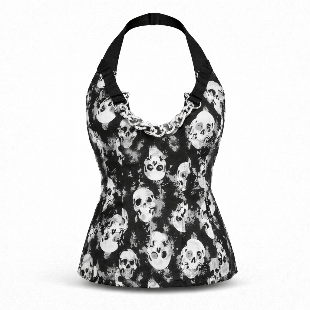 Tripp NYC Mary Chain skull corset.