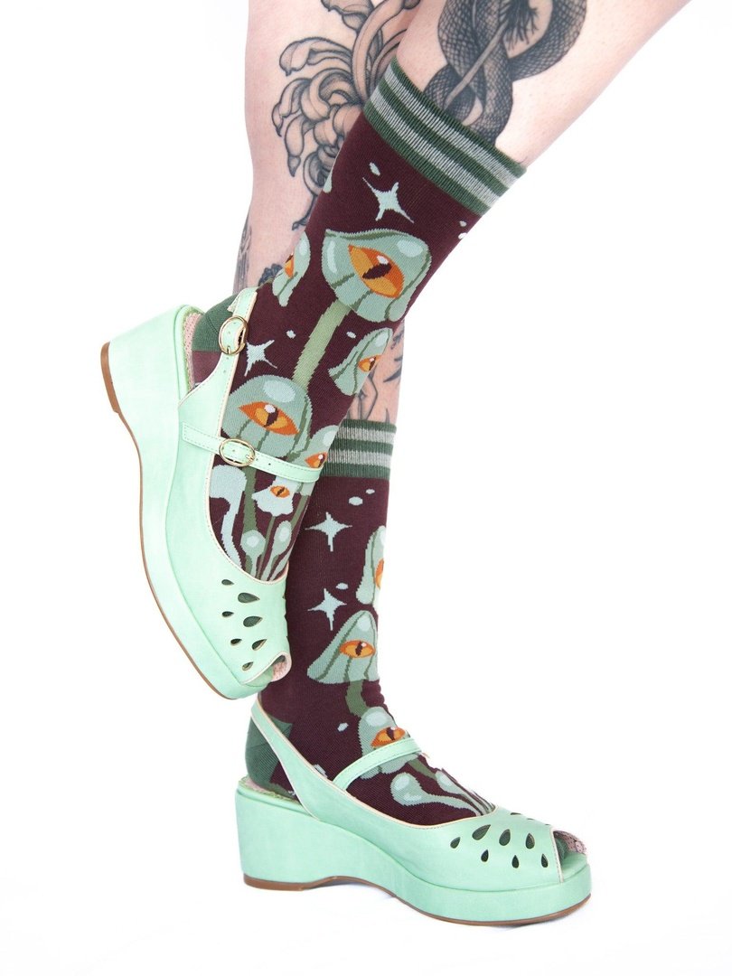 Mystic Mushrooms Crew Socks - ResirWrecked Costumes
