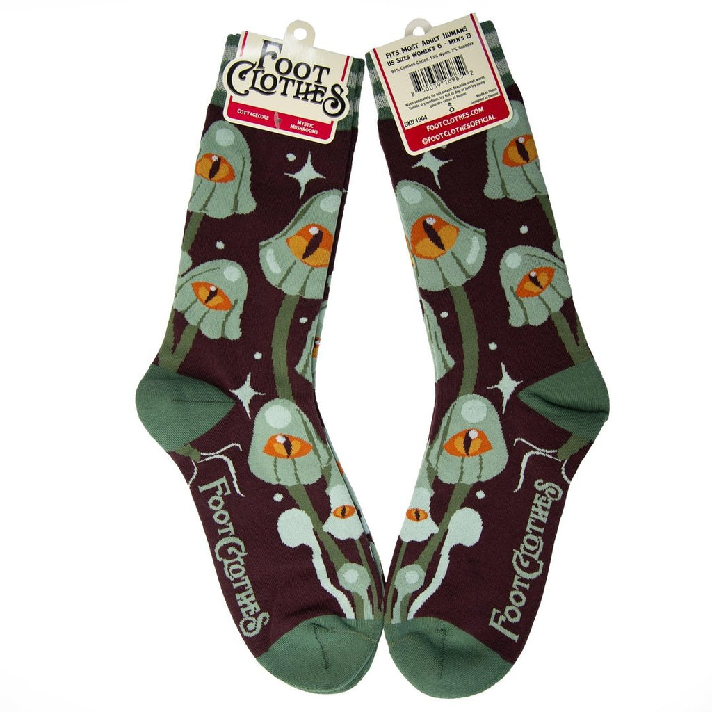 Mystic Mushrooms Crew Socks - ResirWrecked Costumes