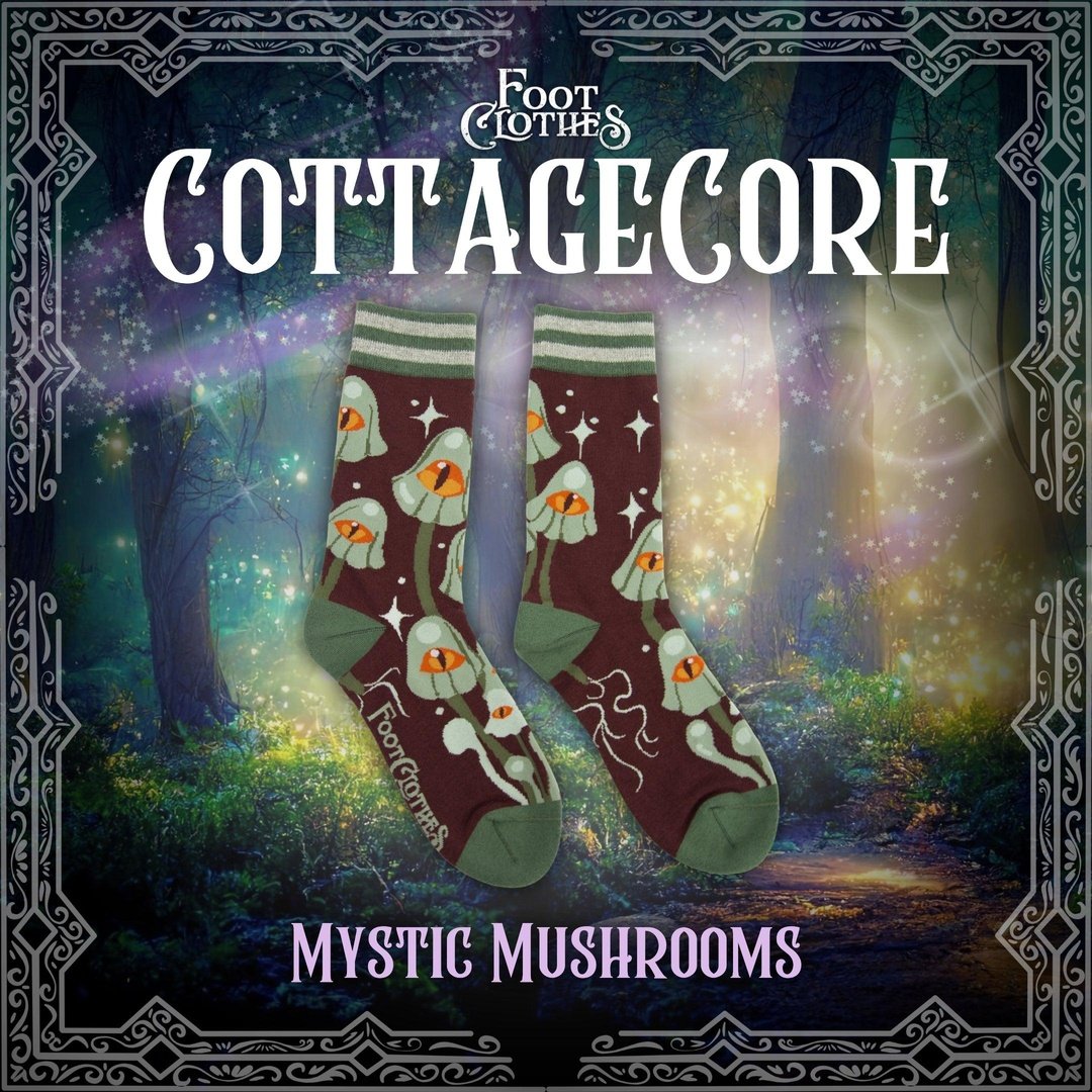 Mystic Mushrooms Crew Socks - ResirWrecked Costumes