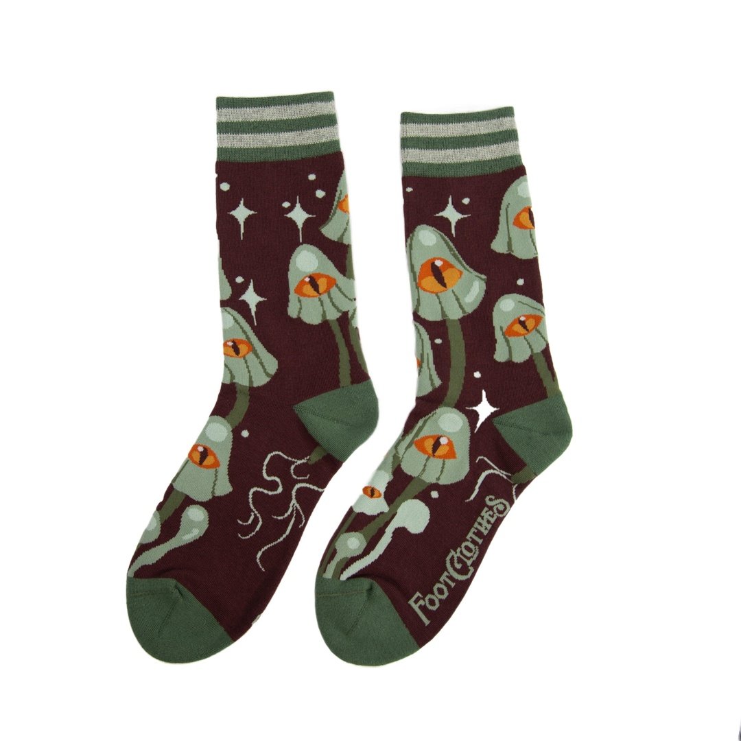 Mystic Mushrooms Crew Socks - ResirWrecked Costumes