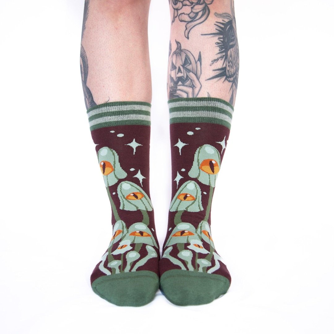 Mystic Mushrooms Crew Socks - ResirWrecked Costumes