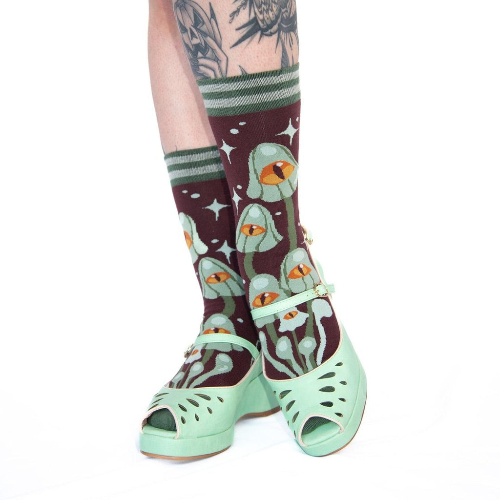 Mystic Mushrooms Crew Socks - ResirWrecked Costumes