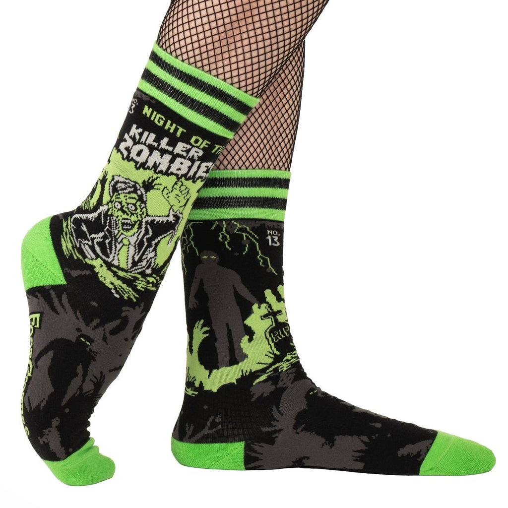 Night of the Killer Zombies crew socks.