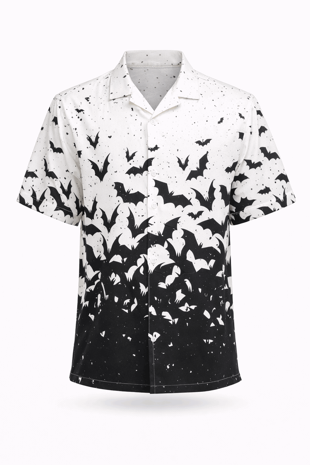 Ombre of Bats gradient button-up shirt.