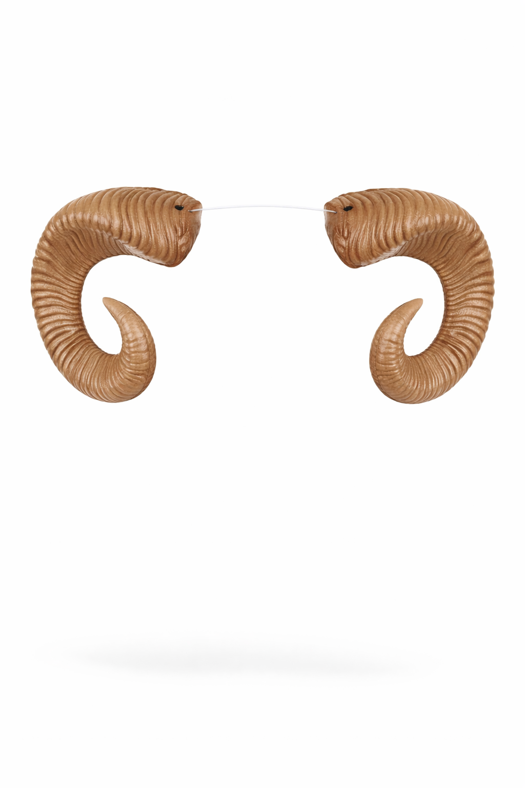 Adult ram costume horns.