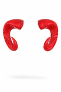 Adult red demon costume horns.