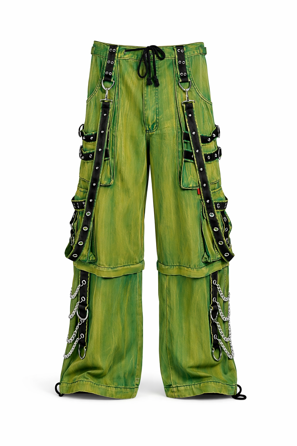 TRIPP NYC JAM PANT GREEN SLIME WASH GOTHIC STREETWEAR 