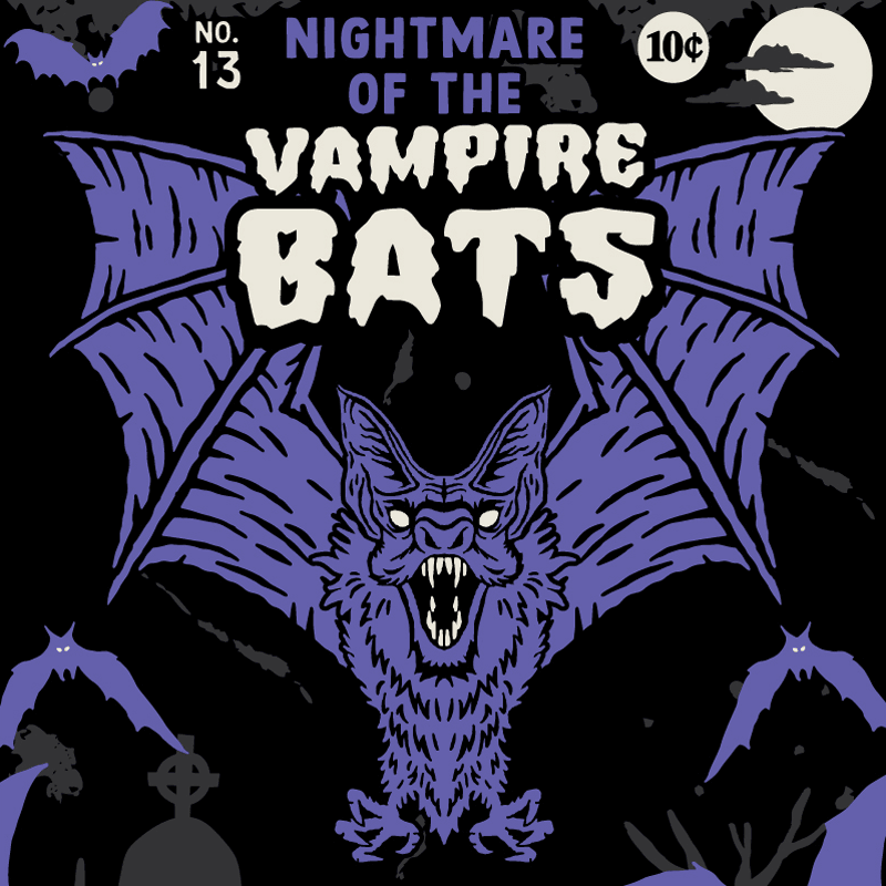 Vampire Bats Crew Socks - ResirWrecked Costumes