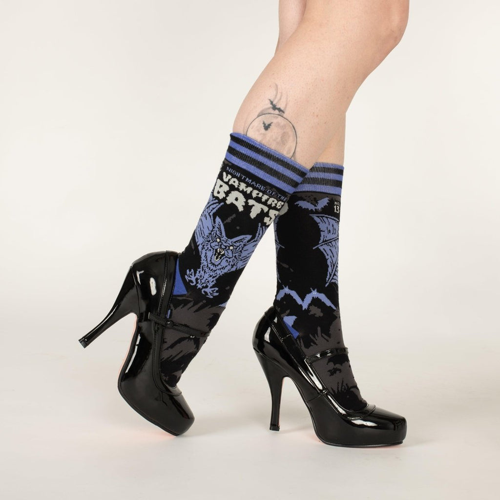 Vampire Bats Crew Socks - ResirWrecked Costumes