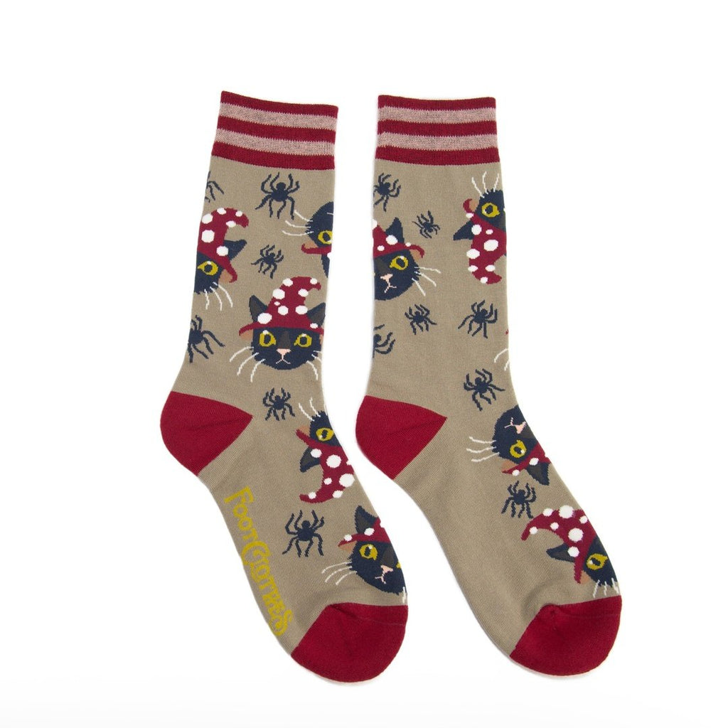 Witchy Whiskers Crew Socks - ResirWrecked Costumes