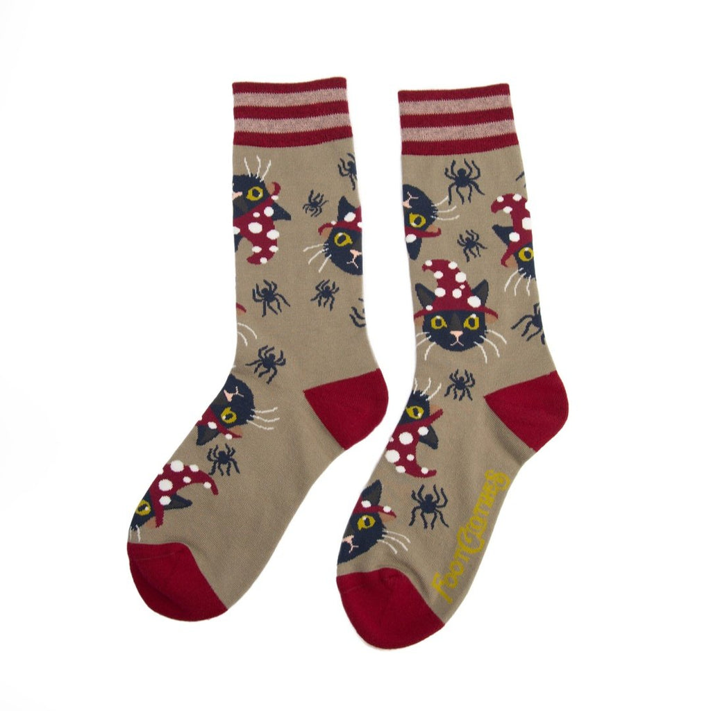 Witchy Whiskers Crew Socks - ResirWrecked Costumes