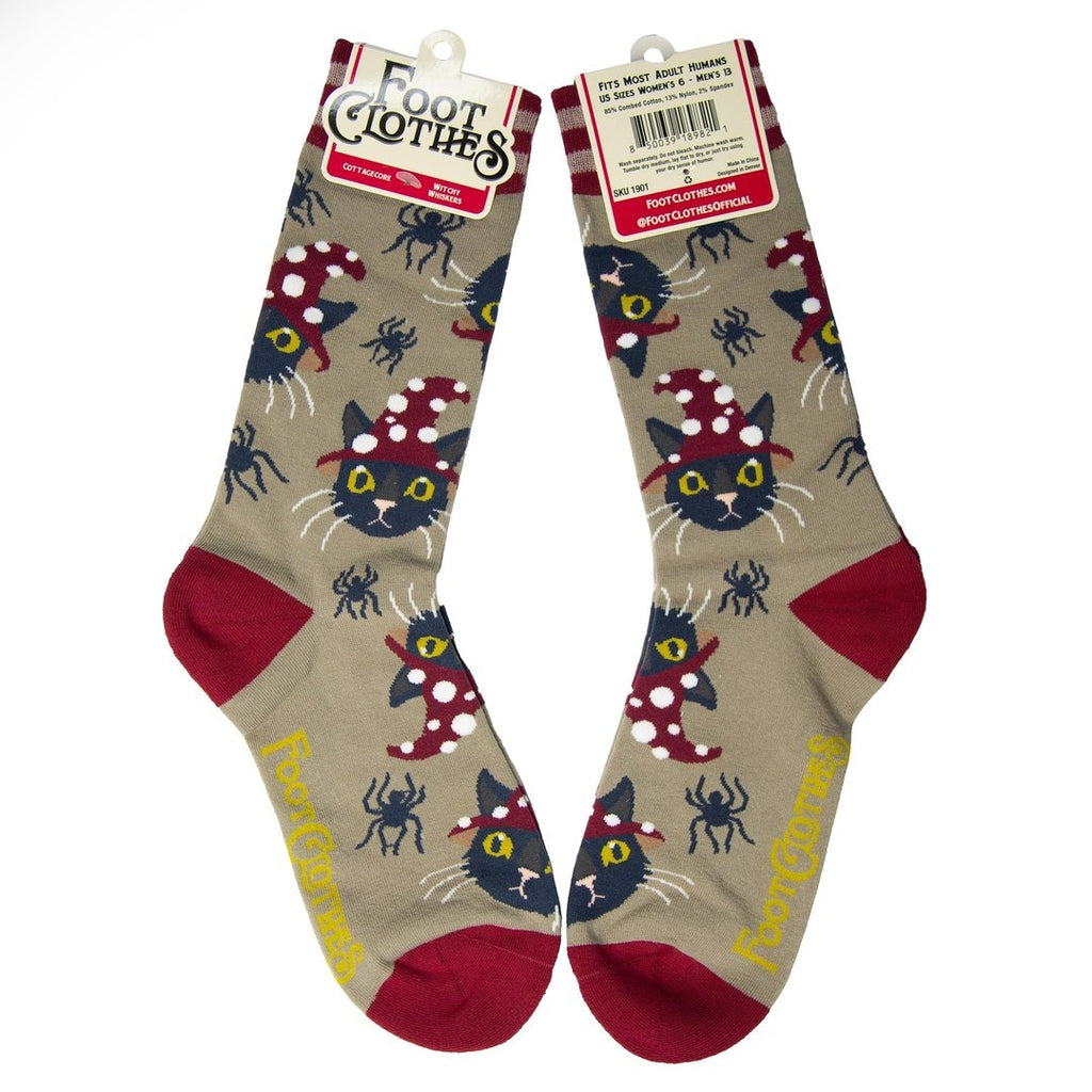 Witchy Whiskers Crew Socks - ResirWrecked Costumes