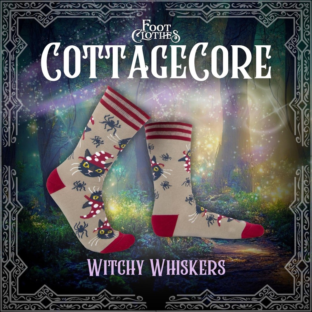 Witchy Whiskers Crew Socks - ResirWrecked Costumes