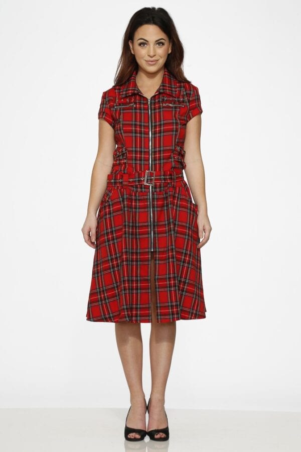 Punk Plaid Dress