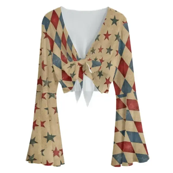 VIntage Clown Mesh Tie Top